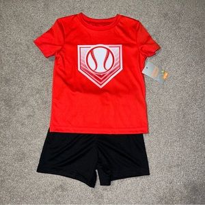 *NWT* Jumping Beans Baseball Shirt & Shorts Set